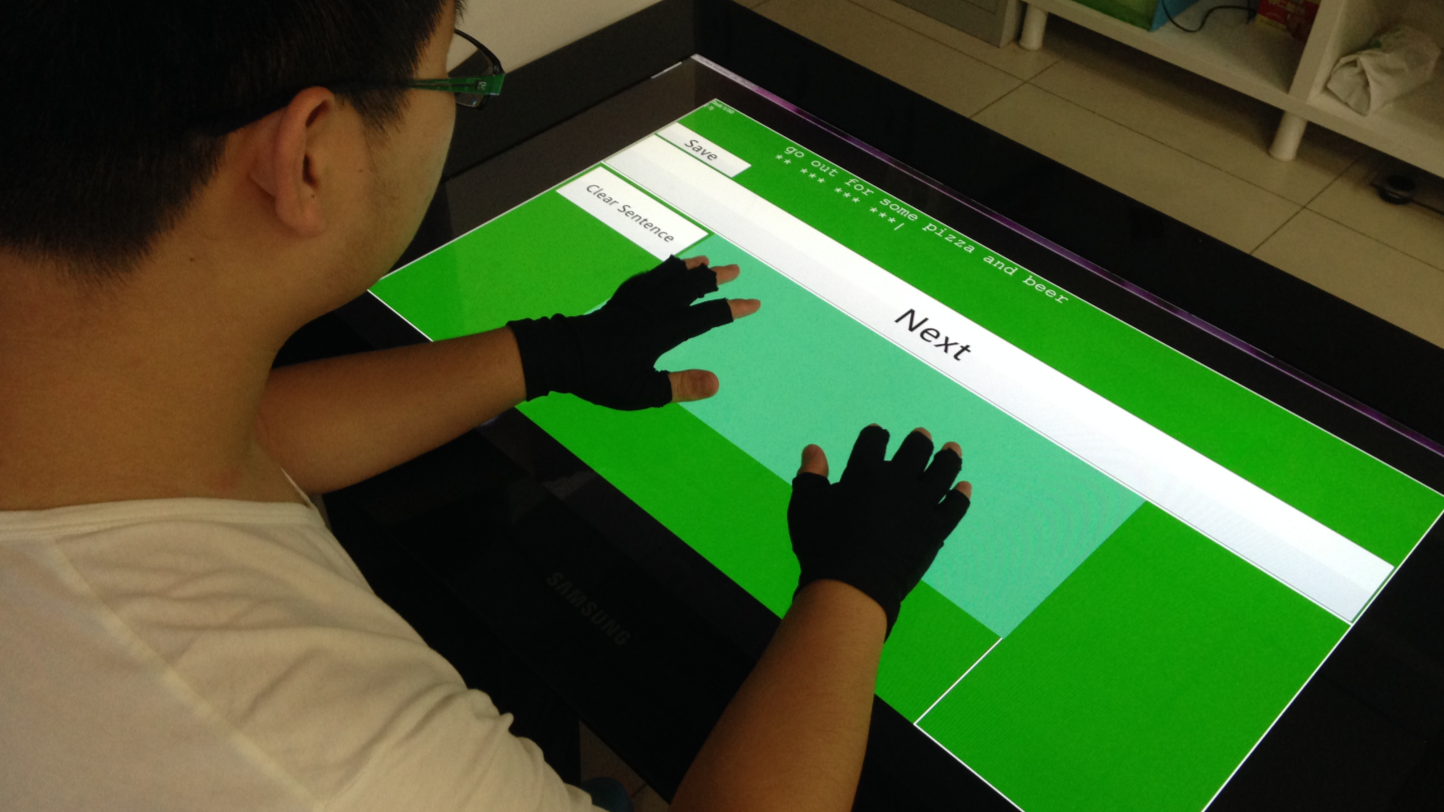 TOAST: Ten-Finger Eyes-Free Typing on Touchable Surfaces